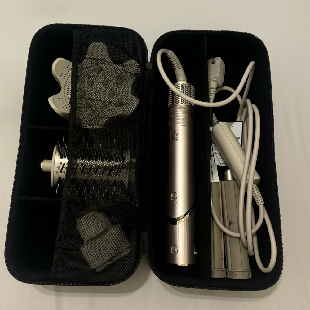 Shark Beauty FlexStyle Hair Dryer & Styler for curly hair, with carrying case